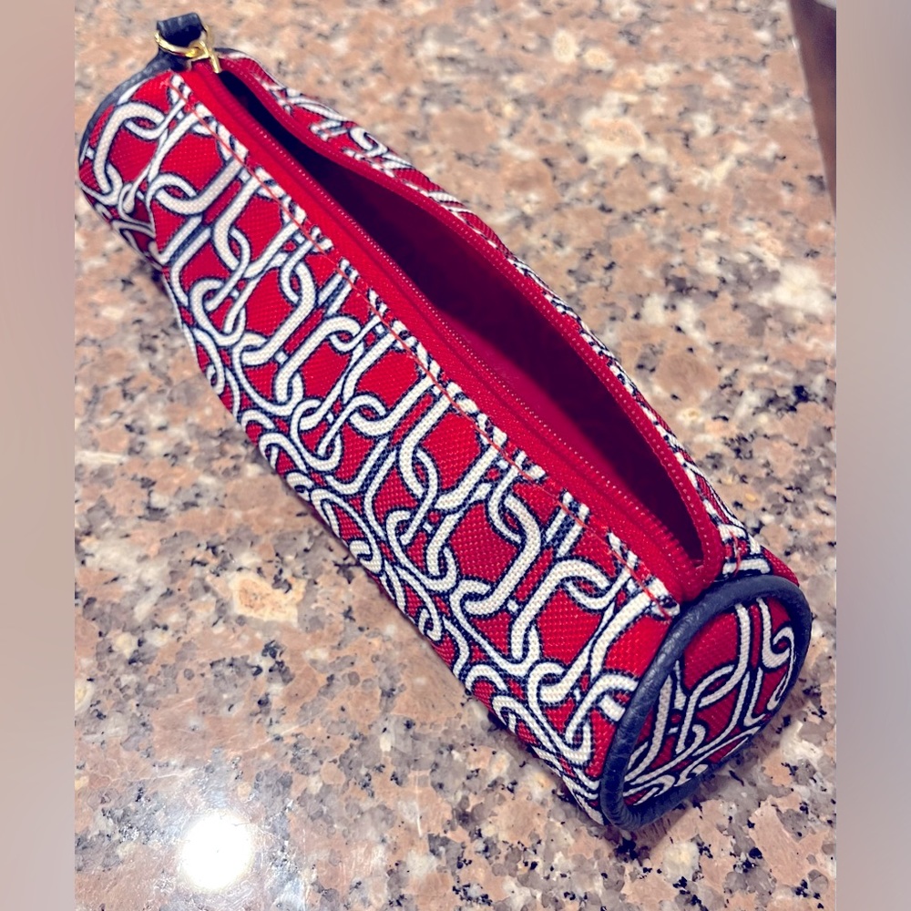 Makeup brush storage bag.